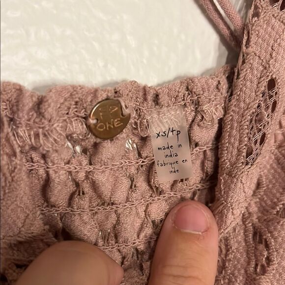 Free people‎ Adella dusty pink tank, size XS - Picture 3 of 7